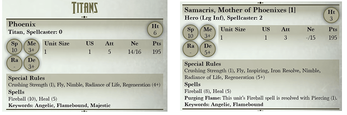 phoenix versus samacris