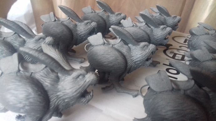 a flock of bunnies