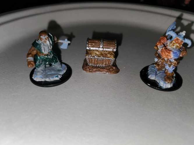 Two dwarves and a chest