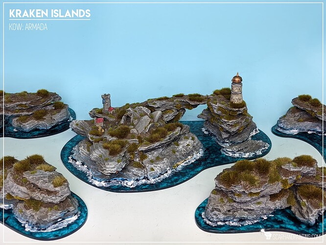 Scarhandpainting 2107 Kings of War Armada Kraken Islands 1
