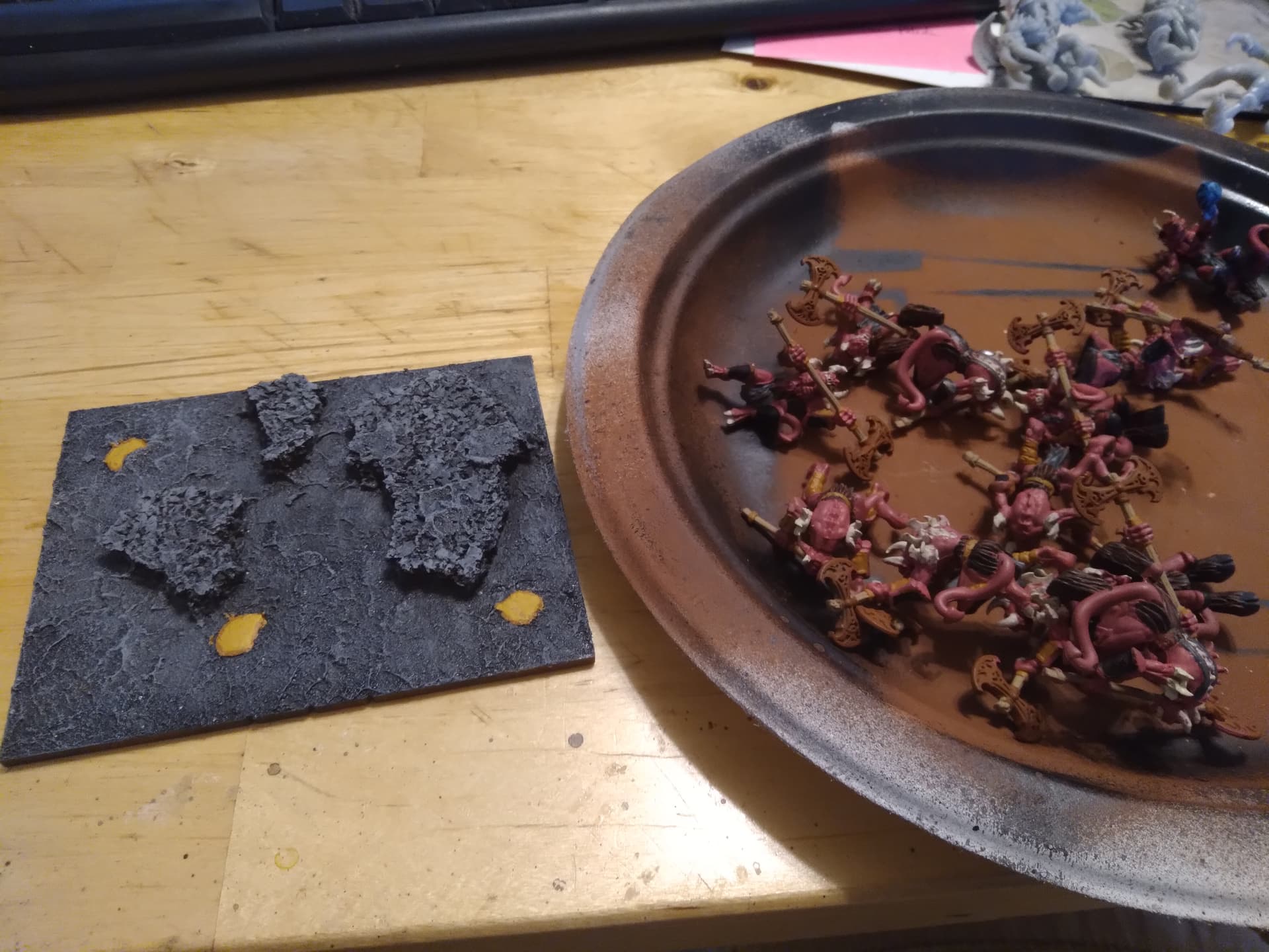 How do you paint models before sticking them to unit base Hobby talk